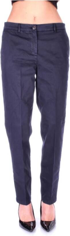Tommy Hilfiger Slim-fit Trousers Blauw Dames