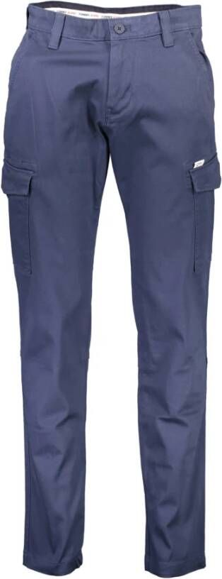 Tommy Hilfiger Blauwe Herenbroek 5-Pocket Stijl Blue Heren