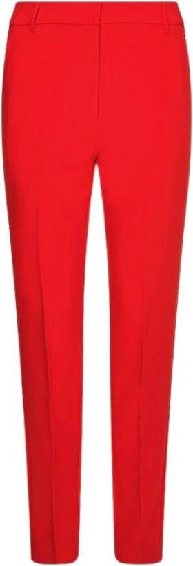 Tommy Hilfiger Slim-fit Trousers Rood Dames