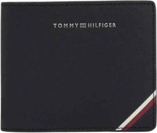 Tommy Hilfiger Zwarte portemonnee met kaartsleuven en muntvakje Zwart Heren