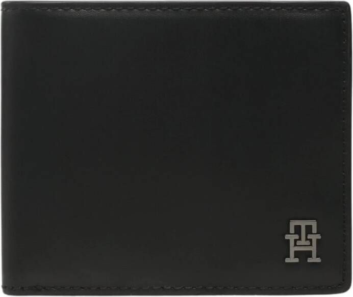 Tommy Hilfiger Heren Portemonnee Zwart 2 Vakken Muntvak Black Heren