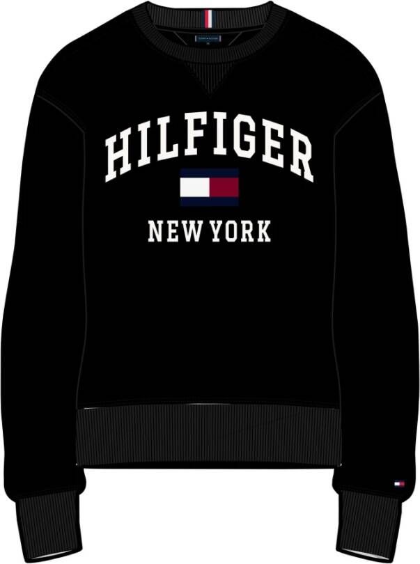 Tommy Hilfiger sweater zwart Mw0Mw28755 BDS Zwart Dames
