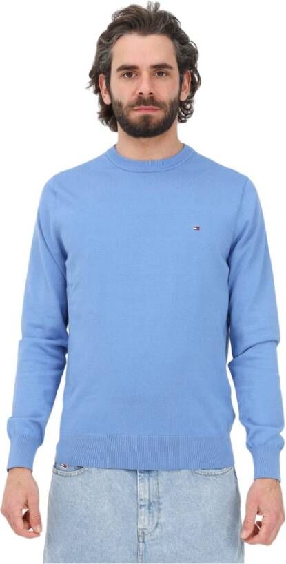 Tommy Hilfiger Sweaters Clear Blue Blauw Heren