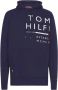 Tommy Hilfiger Sweatshirt met kap en logo op de borst en rug Blauw Heren - Thumbnail 1