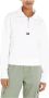 Tommy Hilfiger Bxy 1 4 Ritssluiting Tommy Jeans Sweatshirt White Dames - Thumbnail 2
