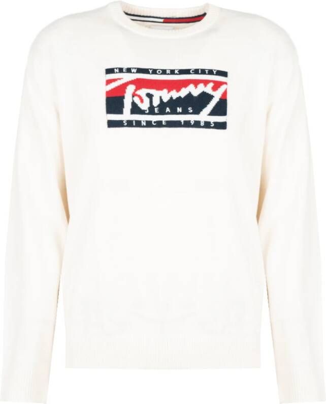 TOMMY JEANS Gebreide trui TJM TOMMY GRAPHIC FLAG SWEATER