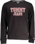 Tommy Hilfiger Zwarte katoenen sweatshirt voor mannen Black Heren - Thumbnail 1