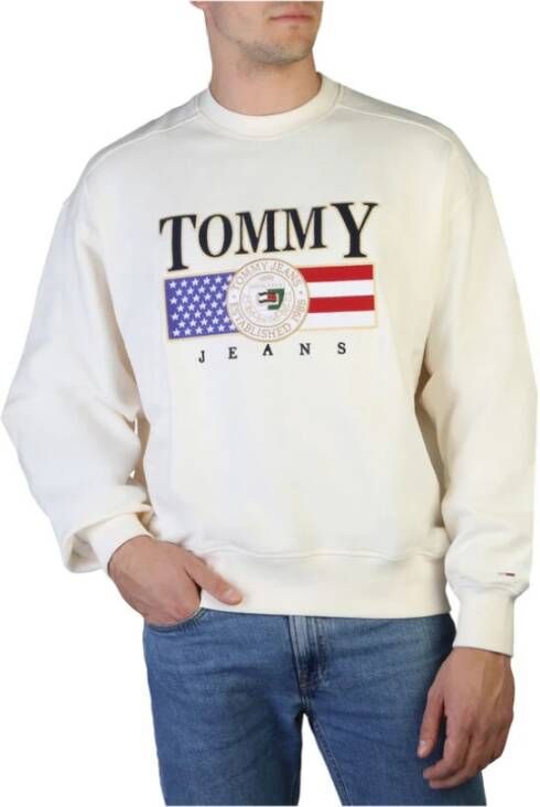 Tommy Hilfiger Katoenen Sweatshirt met Logo Versiering White Heren
