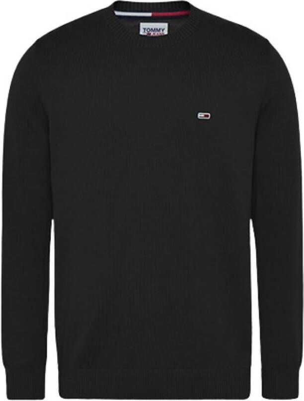 Tommy Jeans Heren Zwarte Gebreide Kleding van Tommy Hilfiger Black Heren