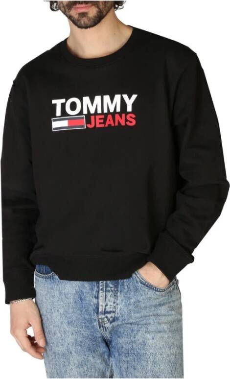 Tommy Hilfiger Veelzijdige Sweatshirt van Hoge Kwaliteit voor Mannen Black Heren