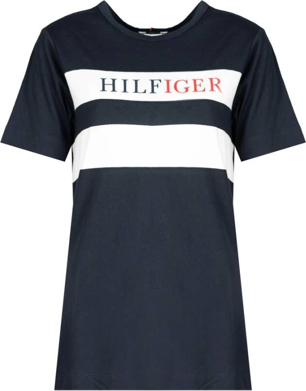 Tommy Hilfiger T-shirt met korte mouwen Blue Dames