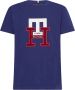 Tommy Hilfiger Zwart Monogram T-shirt Blue Heren - Thumbnail 1