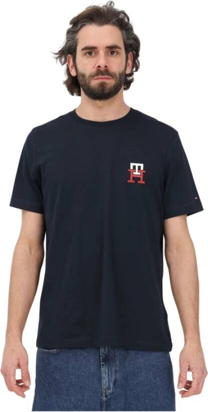 Tommy Hilfiger T-shirt met labelstitching model 'MONOGRAM'