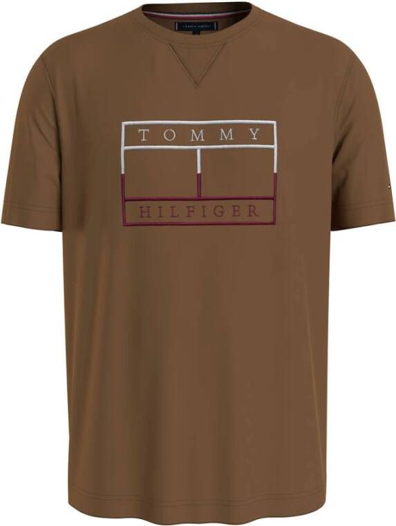 Tommy Hilfiger T-shirt Bruin Heren
