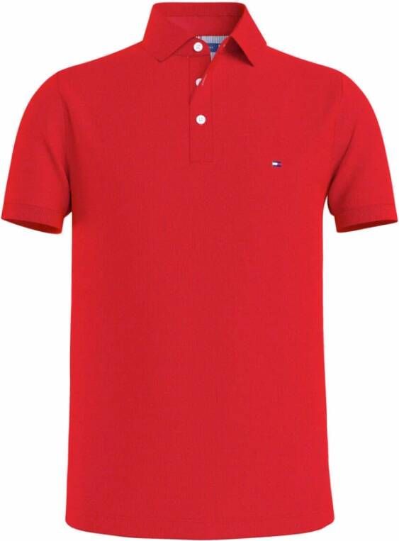Tommy Hilfiger Rode Polo 1985 Slim Polo - Foto 3
