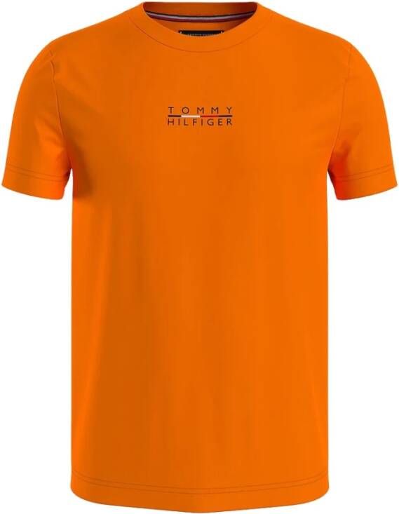 Tommy Hilfiger T-shirt Mw0Mw24547 Oranje Heren