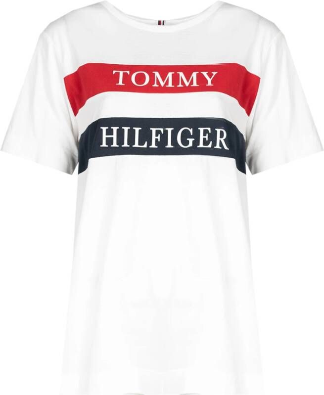 Tommy Hilfiger T-shirt met korte mouwen White Dames