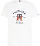 Tommy Hilfiger T-shirt met labelstitching model 'CURVED MONOGRAM' - Thumbnail 2