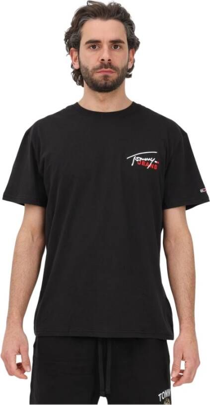 Tommy Hilfiger T-shirts and Polos Black Zwart Heren