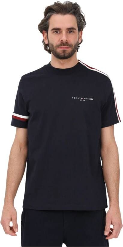 Tommy Hilfiger T-shirts and Polos Blue Blauw Heren