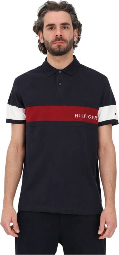 Tommy Hilfiger T-shirts and Polos Blue Blauw Heren