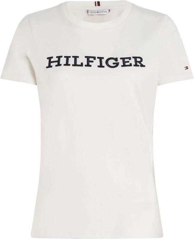 Tommy Hilfiger T-shirt Korte Mouw REG MONOTYPE EMB C-NK SS