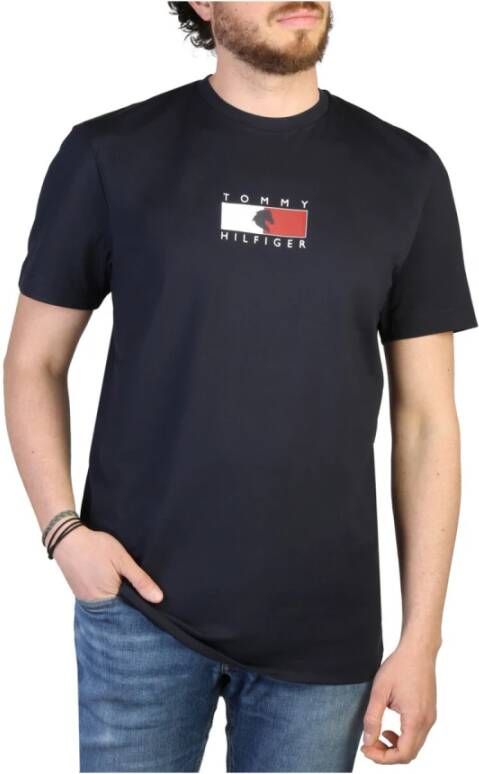 Tommy Hilfiger Heren T-shirt met korte mouwen en ronde hals Blue Heren