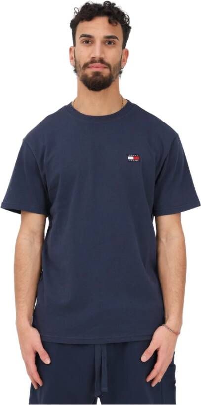 TOMMY JEANS Heren Polo's & T-shirts Tjm Reg Badge Tee Ext Donkerblauw - Foto 9