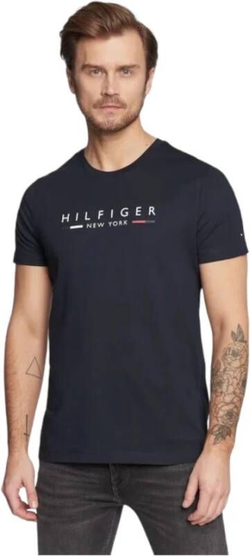 Tommy Hilfiger T-Shirts Blauw Heren