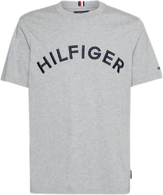 Tommy Hilfiger Heren T-shirt met korte mouwen en ronde hals Gray Heren