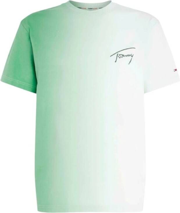 TOMMY JEANS T-shirt TJM CLSC DIP DYE SIGNATURE TEE