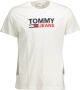 Tommy Jeans Tommy Hilfiger Jeans Men's T-shirt White Heren - Thumbnail 4