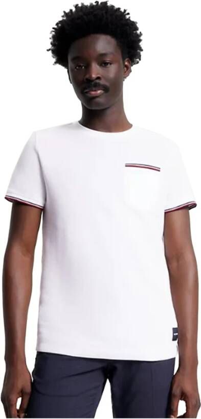 Tommy Hilfiger T-shirt met contrastgarnering model 'HONEY COMB'