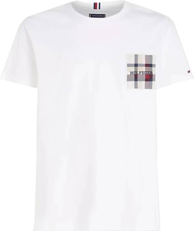 Tommy Hilfiger T-shirts en Polos Wit White Heren
