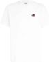 Tommy Jeans Witte Katoenen T-shirt met Geborduurd Logo voor Heren White Heren - Thumbnail 12