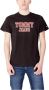 Tommy Hilfiger Zwart Katoenen V-hals T-shirt Geborduurd Logo Black Heren - Thumbnail 2