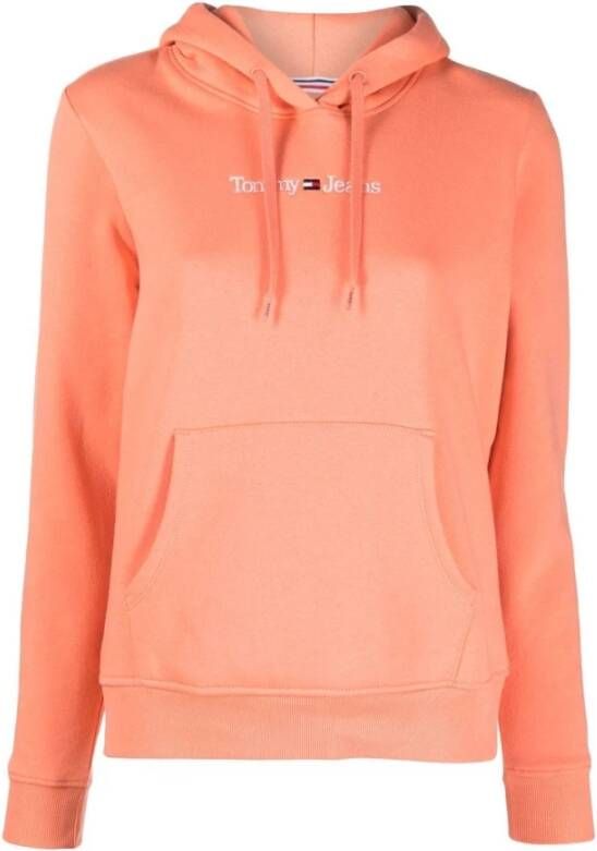 Tommy Hilfiger TJW Reg Serif Linear Hoodie Oranje Dames