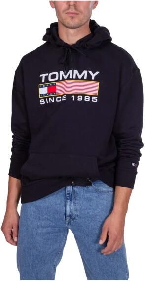 Tommy Hilfiger Katoenen Sweatshirt met Logo Print en Vaste Capuchon White Heren - Foto 16
