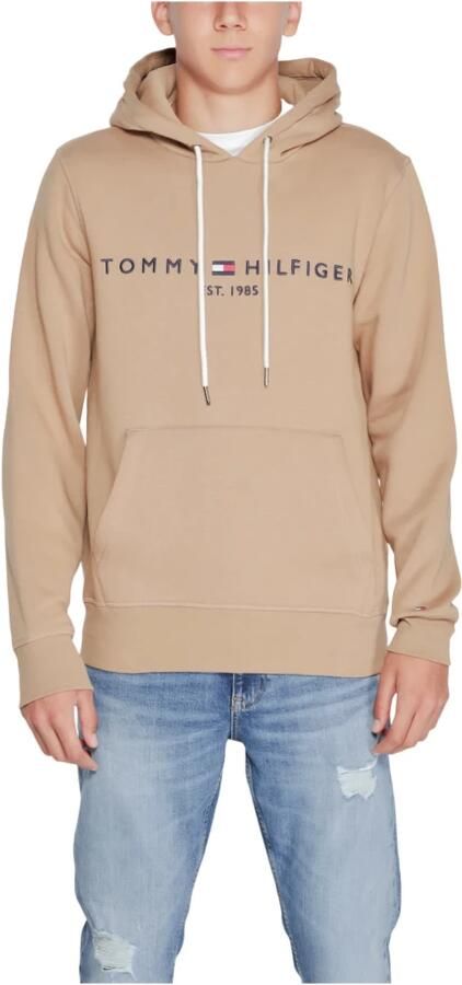 Tommy Hilfiger Beige Bedrukte Hoodie Herfst Winter Beige Heren - Foto 3