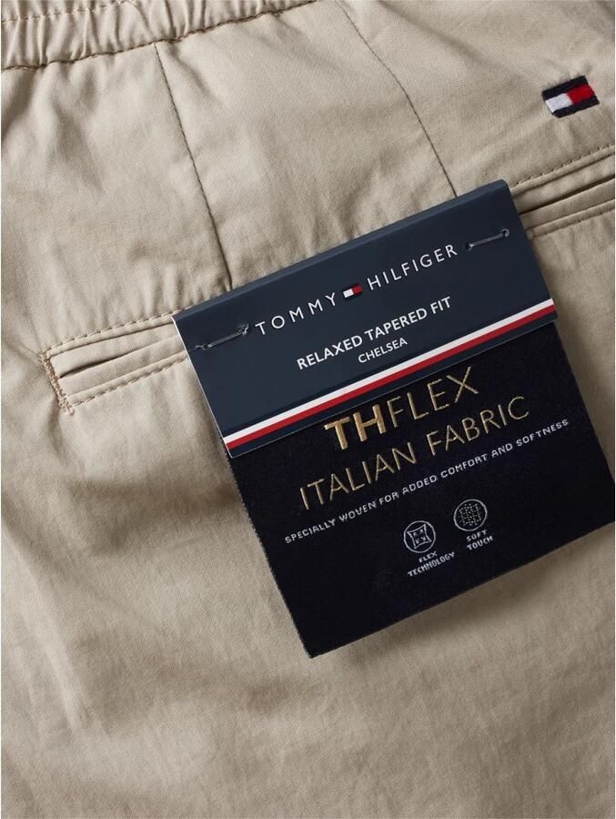 Tommy Hilfiger Paperbag-broek CHELSEA POPLIN PAPERTOUCH PO in een eenvoudig ontwerp