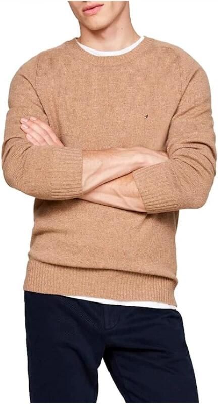 TOMMY HILFIGER Heren Truien & Vesten Lambswool Crew Neck Camel - Foto 9
