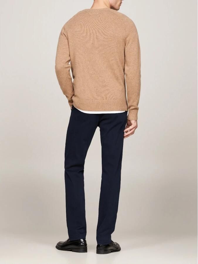 TOMMY HILFIGER Heren Truien & Vesten Lambswool Crew Neck Camel - Foto 7