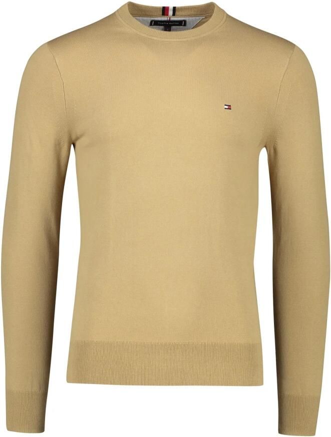 Tommy Hilfiger Beige Sweater Ronde Hals Katoen Polyester Beige Heren