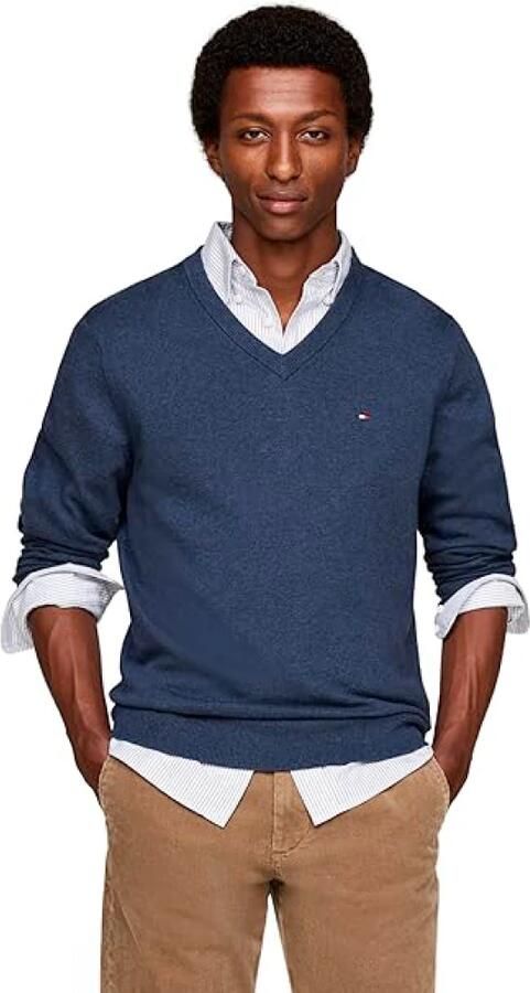 Tommy Hilfiger Gebreide pullover met logostitching model 'PIMA' - Foto 2
