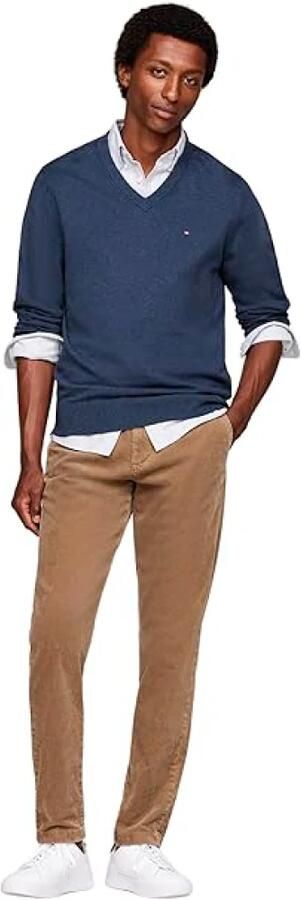 Tommy Hilfiger Gebreide pullover met logostitching model 'PIMA' - Foto 3