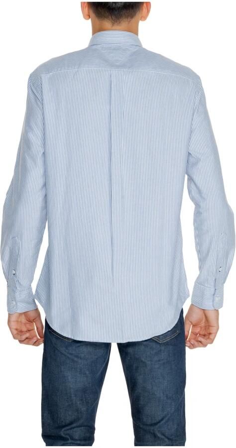 Tommy Hilfiger gestreept regular fit overhemd HERITAGE OXFORD STRIPE shirt blue white