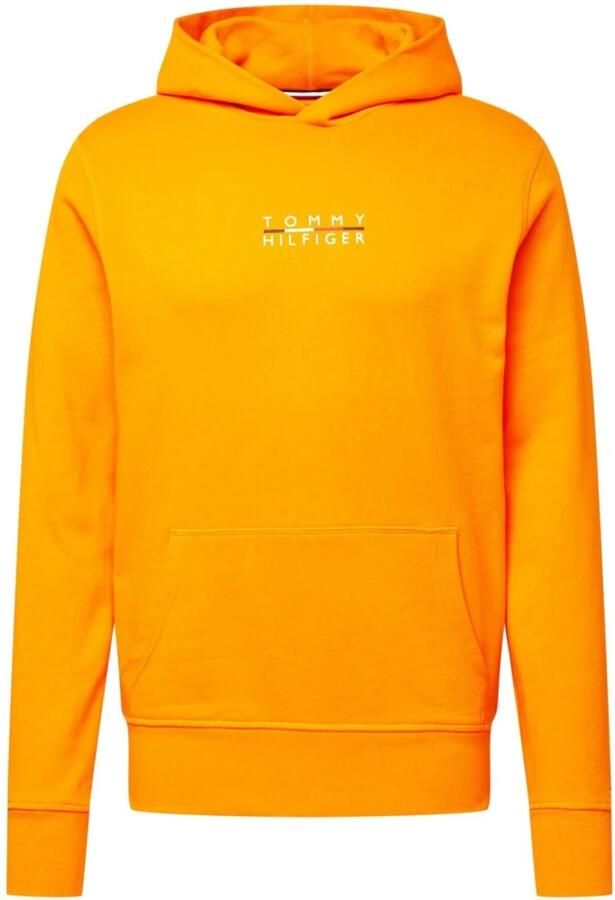 Tommy Hilfiger Biologische katoenen hoodie met voorlogo Yellow Heren - Foto 3