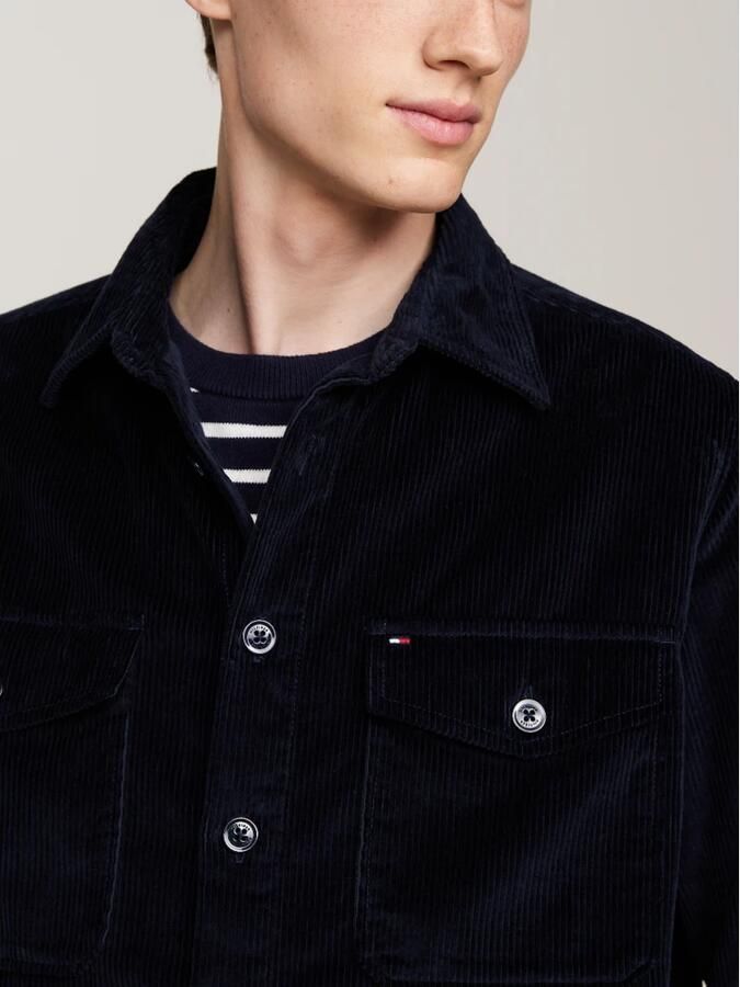 Tommy Hilfiger Regular fit overhemdjack met knoopsluiting model 'CORDUROY'