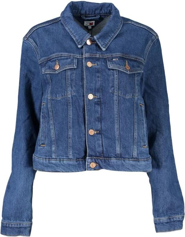 Tommy Hilfiger Blauwe Denim Jack met Lange Mouwen Blue Dames - Foto 2