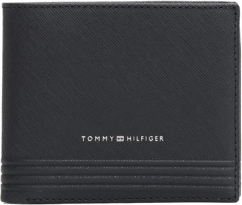 Tommy Hilfiger Blauw Leren Portemonnee Kaarthouder Blue Heren